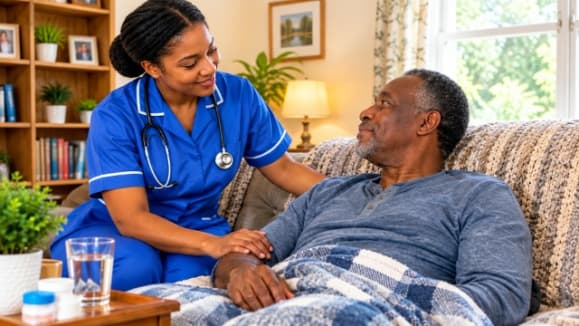 Training illustration for Healthcare Assistant and support course